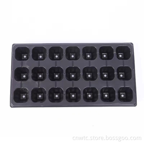Plastic Seedling Trays: 21, 50, and 128 Cell Garden Germination and Planting Trays for Nurseries and Seed Starting